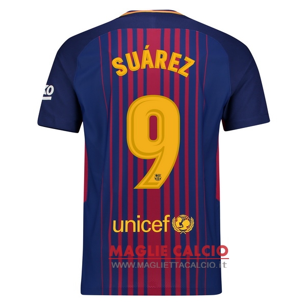 nuova maglietta barcellona 2017-2018 suarez 9 prima